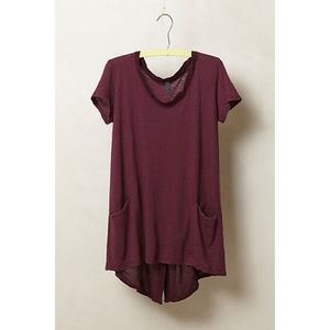 ANTHROPOLOGIE Left Of Center Clea Pocket Tee